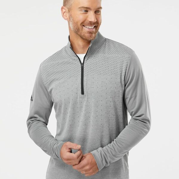Men's Ultimate365 Heather Block Print Quarter-Zip Pullover Thumbnail